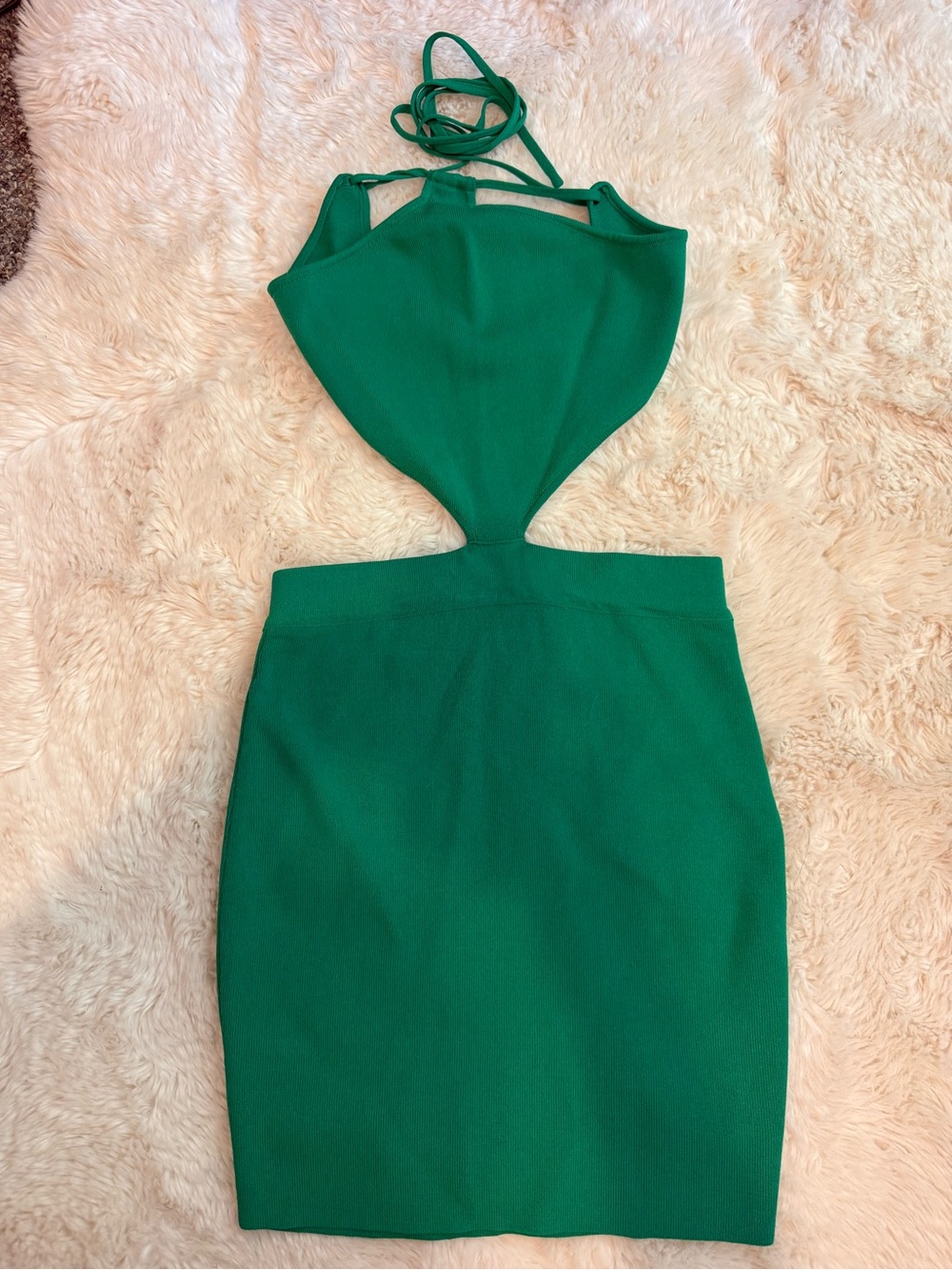White Fox Boutique Green Cutout Bodycon Dress